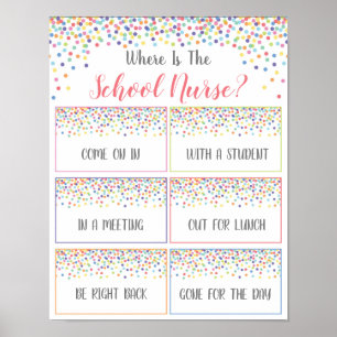 Where is the School Nurse Office Door Sign Poster