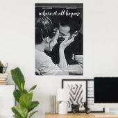 Where it All Began Love Story Movie Poster (Heimbüro)