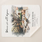 Where It All Began Romantic Couple's Gift Sherpadecke (Vorderseite (Horizontal))