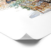 Where It All Began Upload Your Own Location Sketch Poster (Ecke)