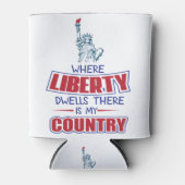 Where liberty dwells there is my country dosenkühler (Vorderseite)