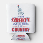 Where liberty dwells there is my country dosenkühler (Rückseite)
