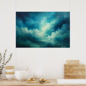 Where Light Breathes Abstract Poster (Küche)