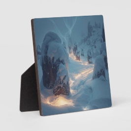 Where Light Wanders in Winter Fotoplatte