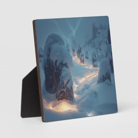 Where Light Wanders in Winter Fotoplatte (Vorderseite)