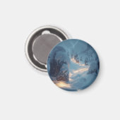 Where Light Wanders in Winter Magnet (Vorderseite/Rückseite)