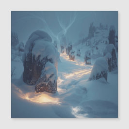 Where Light Wanders in Winter Magnetkarte