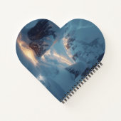 Where Light Wanders in Winter Notizblock (Rückseite)