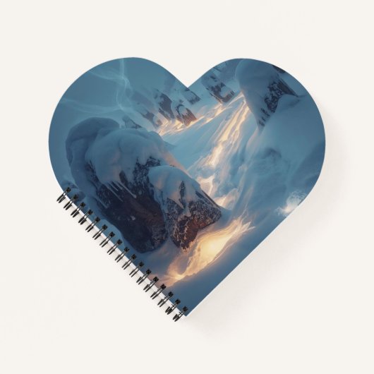 Where Light Wanders in Winter Notizblock (Vorderseite)