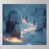 Where Light Wanders in Winter Poster (Vorne)