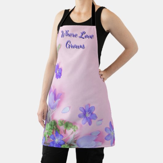 Where Love Grows Apron | Floral Kitchen Apron Schürze (InSitu)