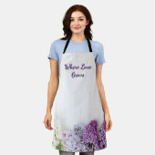 Where Love Grows Apron | Lilac Spring Kitchen Schürze (Getragen)