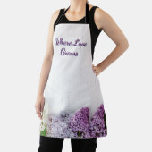 Where Love Grows Apron | Lilac Spring Kitchen  Schürze (InSitu)