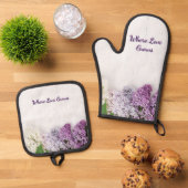 Where Love Grows Kitchen Set | Lilac Oven Mitt (Oben Unten)