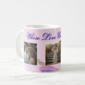 Where Love Grows Mug | Personalized Floral Photo  Kaffeetasse (Vorderseite Links)
