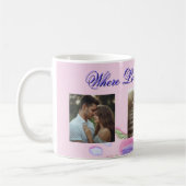 Where Love Grows Mug | Personalized Floral Photo  Kaffeetasse (Links)