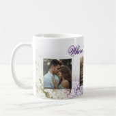 Where Love Grows Mug | Personalized Lilac Photo Mu Kaffeetasse (Links)