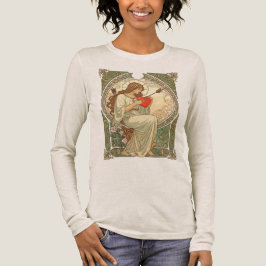 Where Love Hurts Vintage Art Nouveau Romance Tri-Blend Shirt