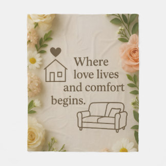 Where Love Lives and Comfort Begins – Elegant Home Fleecedecke