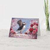 Where Love Takes Wing – Puffin Valentine’s Day Karte (Vorderseite)
