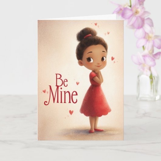 Where My Heart Rests Valentine Card Karte (Orchidee)