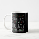 Where My Ho's At Ho Matching Couple Christmas Ugly Kaffeetasse (Links)