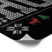 Where My Ho's At Ho Matching Couple Christmas Ugly Poster (Ecke)