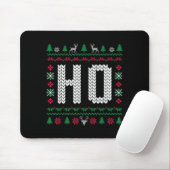 Where My Ho's At Ho Matching Couple Ugly Christmas Mousepad (Mit Mouse)