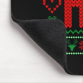 Where My Ho's At Ugly Christmas Sweater Couples Ma Mousepad (Ecke)