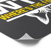 Where S The Fish Wtf Men S Funny Fishing Poster (Ecke)