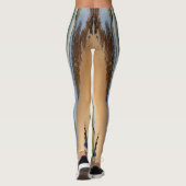"Where Sky Meets Quiet Sand" - Devon Seascape Leggings (Rückseite)