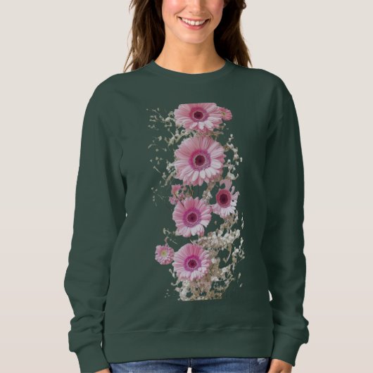 Where Softness Lives A Gentle Bloom Pink Serenade Sweatshirt (Vorderseite)