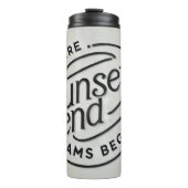 Where Sunset End, Dreams Begin Thermosbecher (Vorderseite)