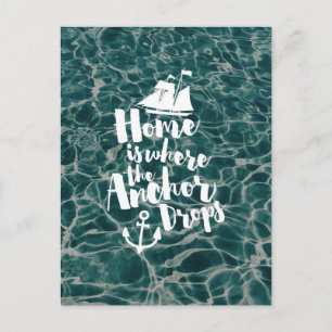Where The Anchor Drops Postkarte