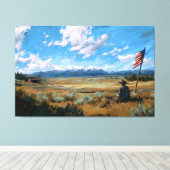 Where the Flag Still Flies Leinwanddruck (Insitu (Holzboden))