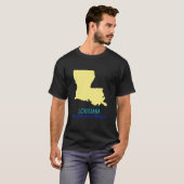 "Where the Good Times Roll" Louisiana Staat T-Shirt (Vorne ganz)