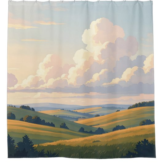 Where The Land Breathes -  Duschvorhang (Vorderseite)