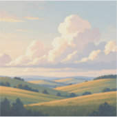 Where The Land Breathes - Square Vinyl Aufkleber (Vorderseite)