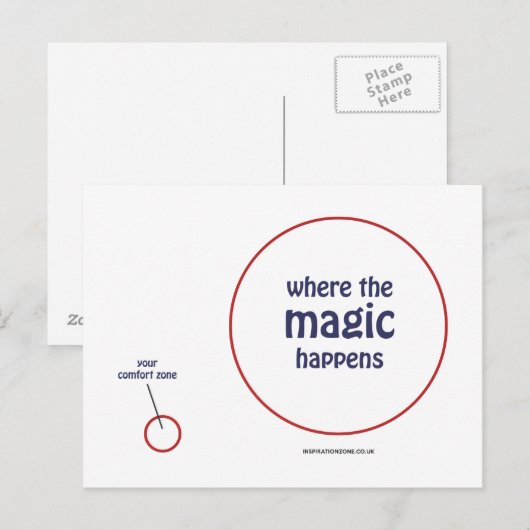 'Where The Magic Happens' Postkarte (Vorne/Hinten)