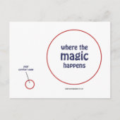 'Where The Magic Happens' Postkarte (Vorderseite)