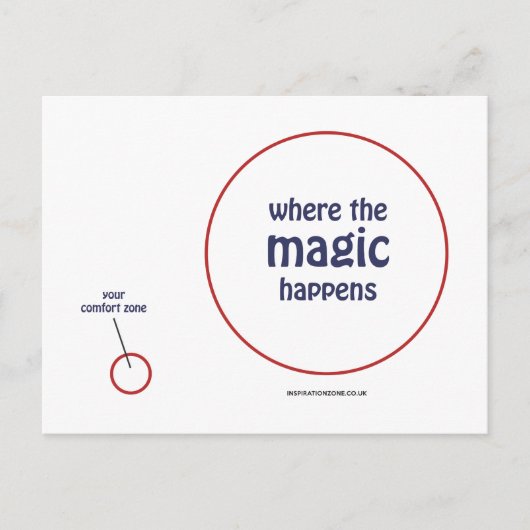 'Where The Magic Happens' Postkarte (Vorderseite)