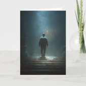 "Where the Stars Salute" Sympathy Card Karte (Vorderseite)