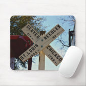 Where the Tracks Lead Mousepad (Mit Mouse)