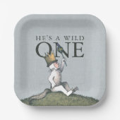 Where the Wild Things Are 1st Birthday Pappteller (Vorderseite)