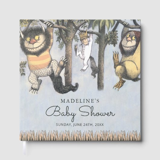 Where the Wild Things Are Baby Shower Gästebuch (Vorderseite)