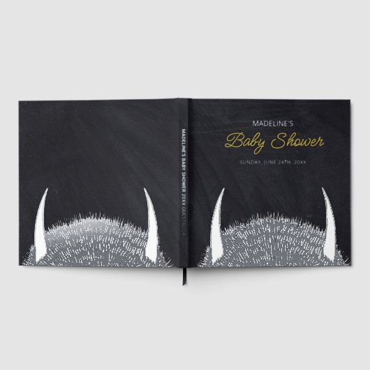 Where the Wild Things Are Baby Shower Gästebuch (Voll)