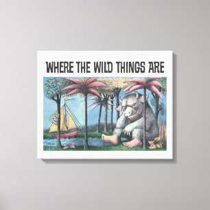 Where The Wild Things Are   Buchcover Leinwanddruck