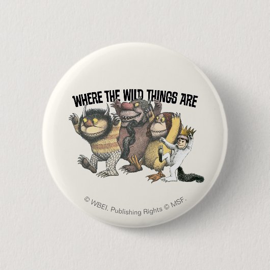 Where the Wild Things Are Characters & Logo Button (Vorderseite)