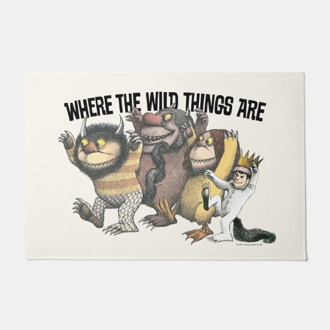 Where the Wild Things Are Characters & Logo Fußmatte (Vorderseite)