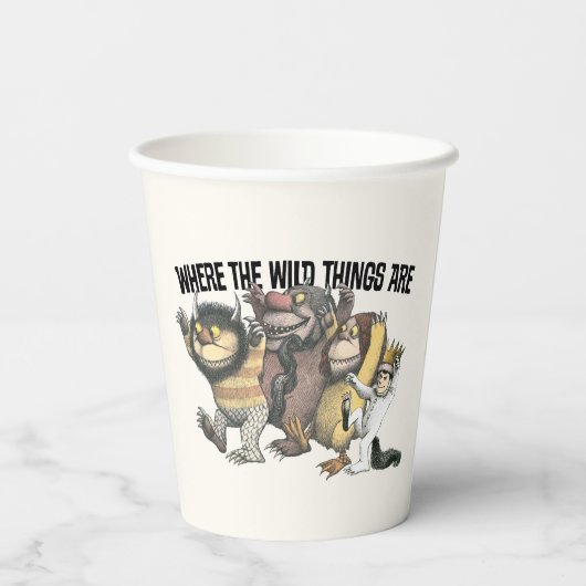 Where the Wild Things Are Characters & Logo Pappbecher (Rückseite)